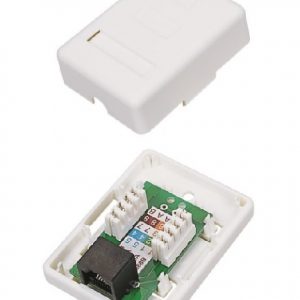 SN12012  1xRJ45 surface mount outlets virstinkines rozetes kompiuterines