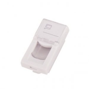 SN12281C 2xRJ45 plate 45x45mm plokstele lizdamsi kanalus