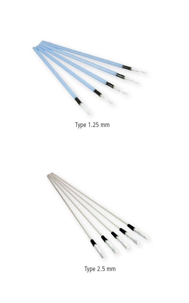 Fiber optic cleaning sticks 1,25mm 2,5mm