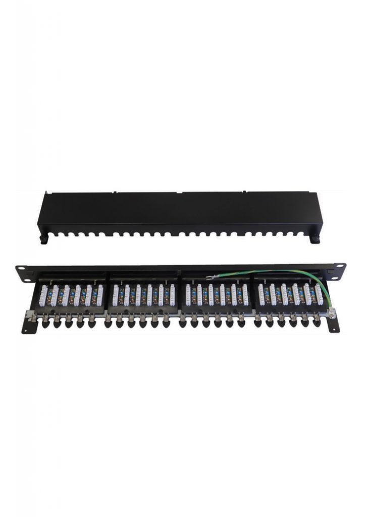 100-032 patch panel Cat 6A screened