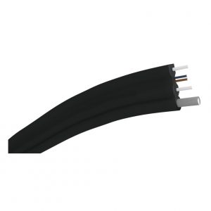FTTH kabelis juodas su viela black drop cable with wire
