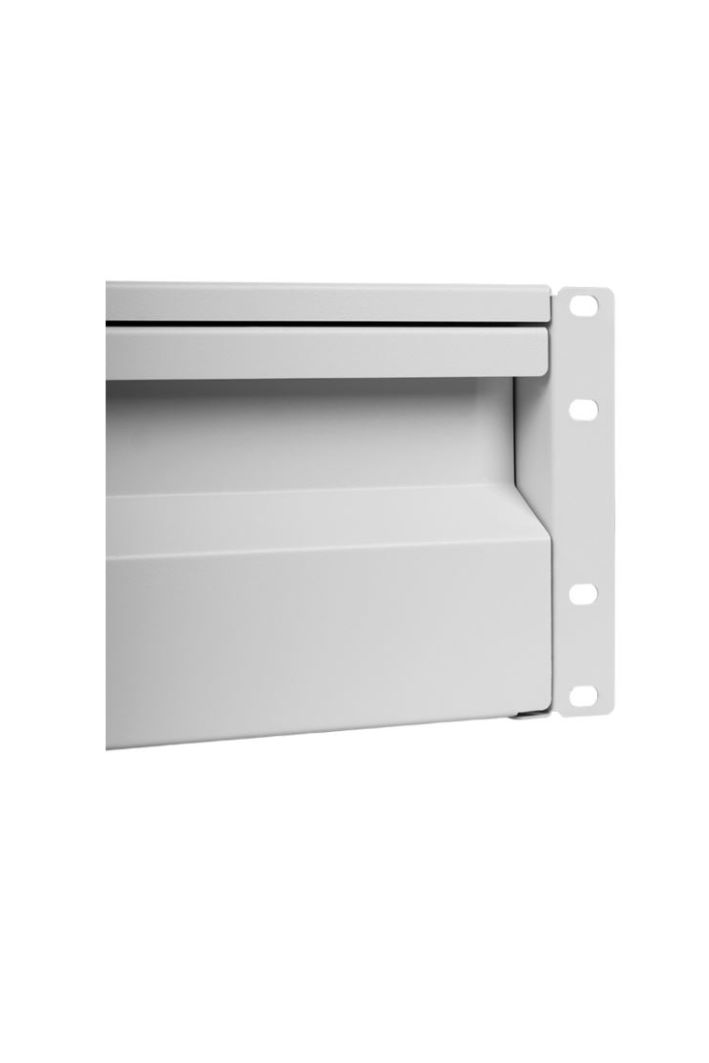 3U stalčius montuojamas į spintą 19 rėmą drawer lockable2 grey