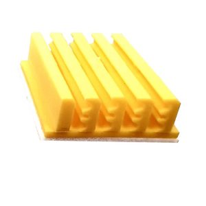 SH-10 8 Splice holder rubber yellow skaidulų laikiklis kasetėms guminis klijuojamas
