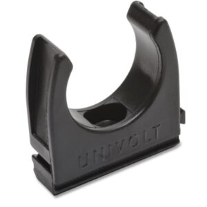 Gofruotų vamzdžių laikiklis juodas UV 16mm, 20mm, 25mm, 32mm